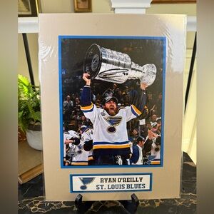 Ryan O'Reilly St. Louis Blues 2019 Stanley Cup Champions 8x10 Matted Photo